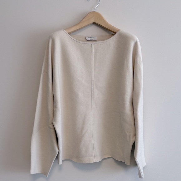 Babaton Sweaters - Aritzia babaton ivory cream minimalist sweater sz s preowned